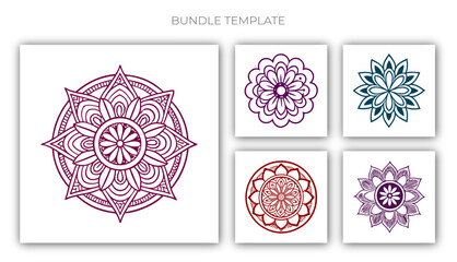Gradent Mandala Bundle Design