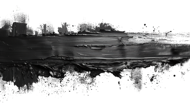 Black Ink Splatter Texture: Abstract Background, Grunge Design Element, Charcoal Brush Stroke, Monochrome Art, Artistic Paint Smear
