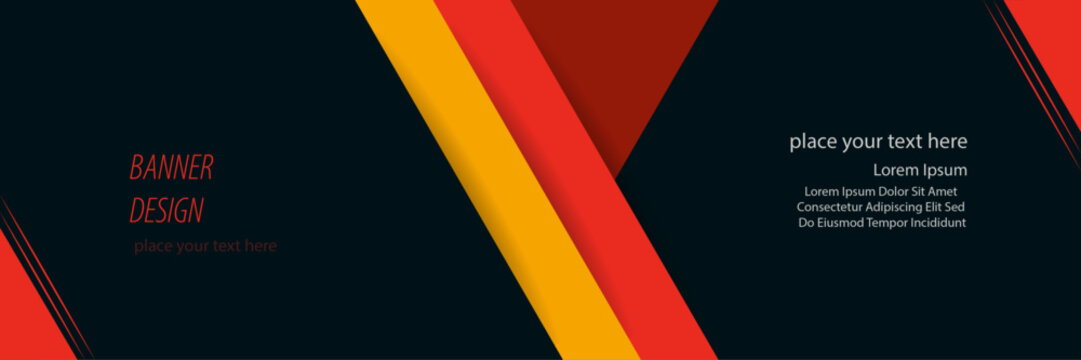 Modern template design for web, ads, flyer, social media, poster, cover page, sale banner, seminar, branding, advertising, promo with angular shape – Abstract vector banner design template