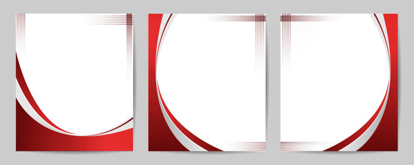 Creative template suit for seminar, farewell, poster, presentation, conference, banner – Cover design with gradient curve – Abstract cover background with line stripe