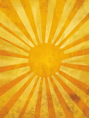Fototapeta premium Sunburst pattern with bright yellow rays radiating outward.