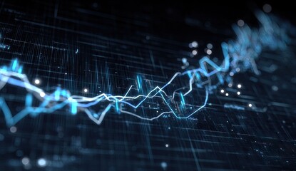 Abstract digital chart display