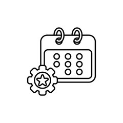 Icon a event management, isolated against a clean background.
