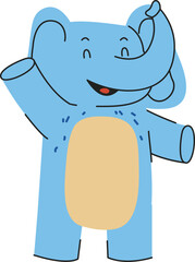 Elephant Cartoon Character