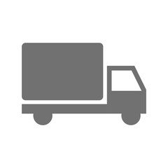 トラックのシルエットのシンプルなアイコン