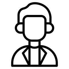 Business man icon in vector illustration