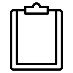 Clipboard icon in vector illustration