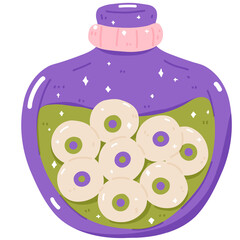 Halloween Spooky Potion Bottles, Poison, Witchcraft 