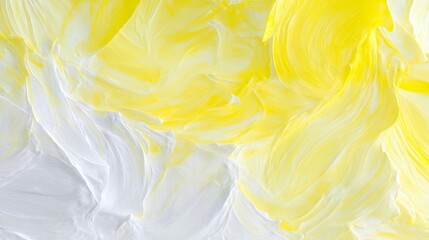 Translucent Frozen Lemon Splash with Icy White and Yellow Textured Layers Background with Fresh Crisp Feel and Clean Lines