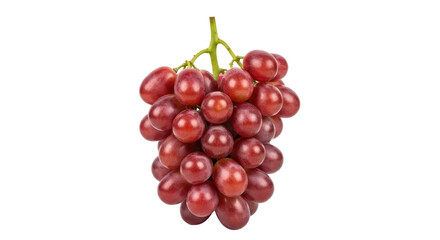 Isolated Bunch of Red Grapes