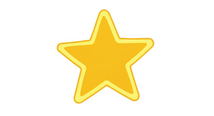 Isolated yellow star design