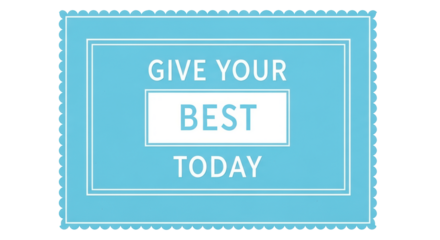 Isolated Give Your Best Message