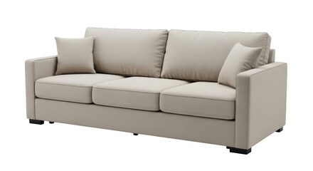 Isolated Beige Sofa
