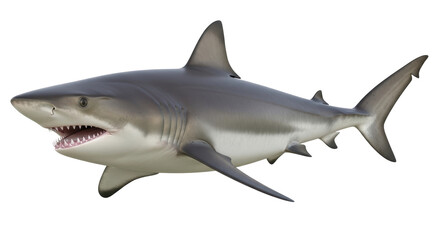 Fototapeta premium Isolated Great White Shark