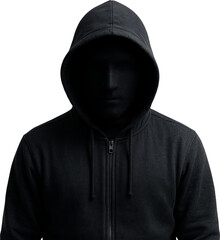Mysterious Hacker in Dark Hoodie