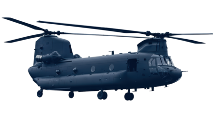 Isolated Military Helicopter