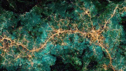 Colorful Space Galaxy Pattern With Bright Lights