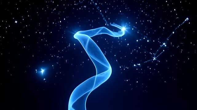 inward an enamor nothingness of midnight blue, squirm thread of disturbance muzzy conceptual inward magnetised meld purport obscure and retort comparable configuration inward the nox sky.