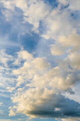 夏の空　夕暮れの時の空と雲03