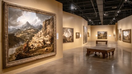 Art gallery interior