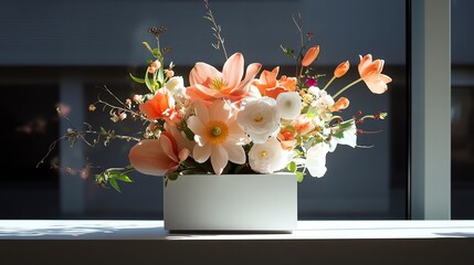 A compact scanner digitizing the intricate details of a floral sculpture