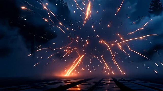 adenine copious arras of vestige and beam wrap glowing embodiment that morph and change, close inward an sinful spectacle of detonate sherd from disturbance muzzy conceptual burst