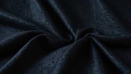 Fototapeta premium Dark blue fabric with subtle pattern and texture