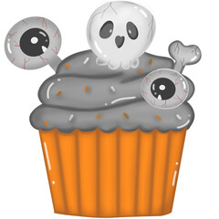  halloween sweets, cupcake and candies icons.