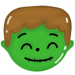 Halloween green monster