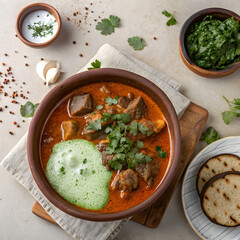 Yemeni Saltah with Fenugreek Foam