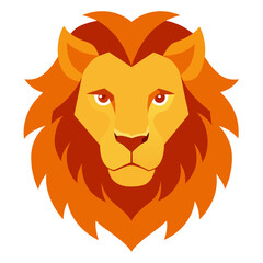 Obraz premium Lion head animal vector illustration perfect for posters, icon, t-shirts, cards, wall art prints and ai design.