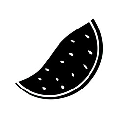 silhouette a watermelon