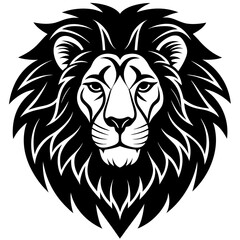 Obraz premium Lion head animal vector illustration perfect for posters, icon, t-shirts, cards, wall art prints and ai design.