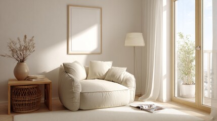 Cozy Modern Room with Sunlight