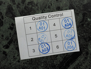quality control label