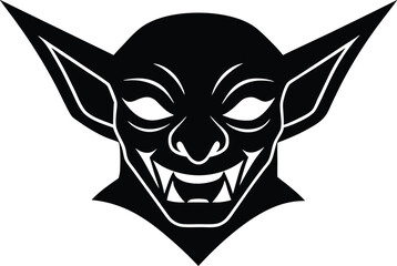 goblin mask vector icon.