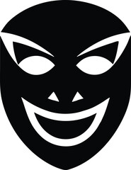 mischief mask vector icon.