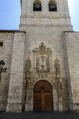 Facade of San Cosme and San Damian Church in Burgos