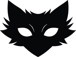 werewolf eyemask vector icon.