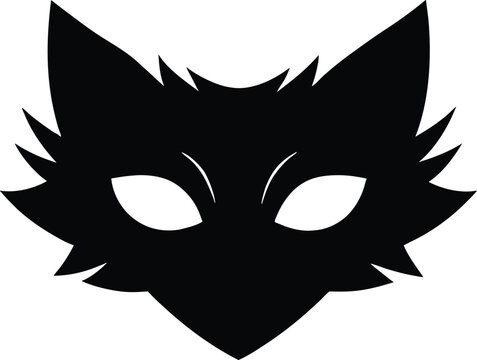 werewolf eyemask vector icon.