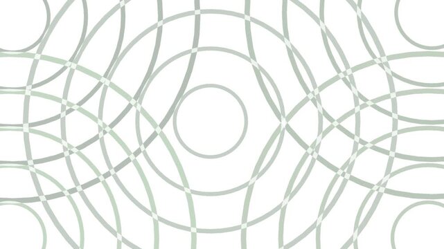 Abstract 3d circles render background Loop White abstract pattern of circles with the effect of displacement. White circles wave gradient animation Pure basic animated cover for business presentation