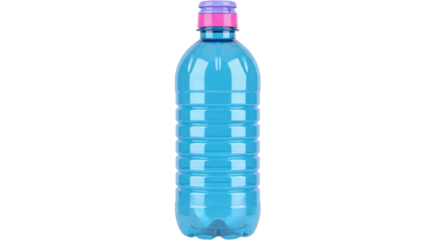 Isolated Blue Water Bottle