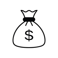  money bag, dollar sign, finance, wealth, currency, cash, savings, investment, economy, banking, payment, income, profit, earnings, fund, capital, asset, business, financial, illustration, icon, symbo