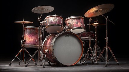 drum set, musical instrument .