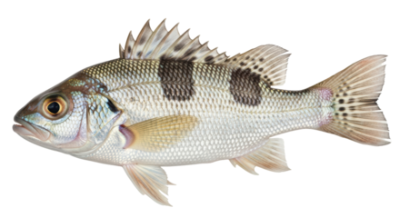 Isolated Blackstriped Salema