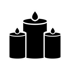 silhouette a candle light