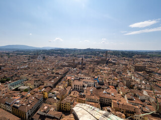 Fototapeta premium Florence old city seen from the Duomo di Firenze, Italy