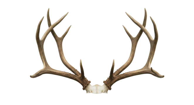Detailed antler display against a black background.