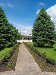 Courtyard of Zamfira Monastery, Romania