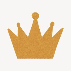 Golden crown minimalist design.